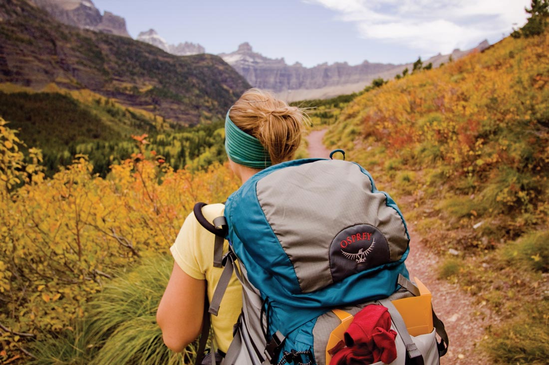 Just one view on the 734 miles of hiking trails in Glacier National Park, Montana.