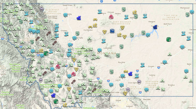 Map of Montana's Public Lands